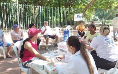Hugo realiza 310 exames de glicemia e pressão arterial no Parque Areião