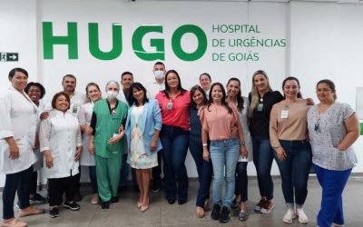 Hugo recebe visita do Conselho Regional de Enfermagem de Goiás